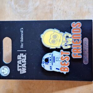 Disney Star Wars R2d2 And C3PO "Best Friends" Pins NWT 400928515417 PB1B2